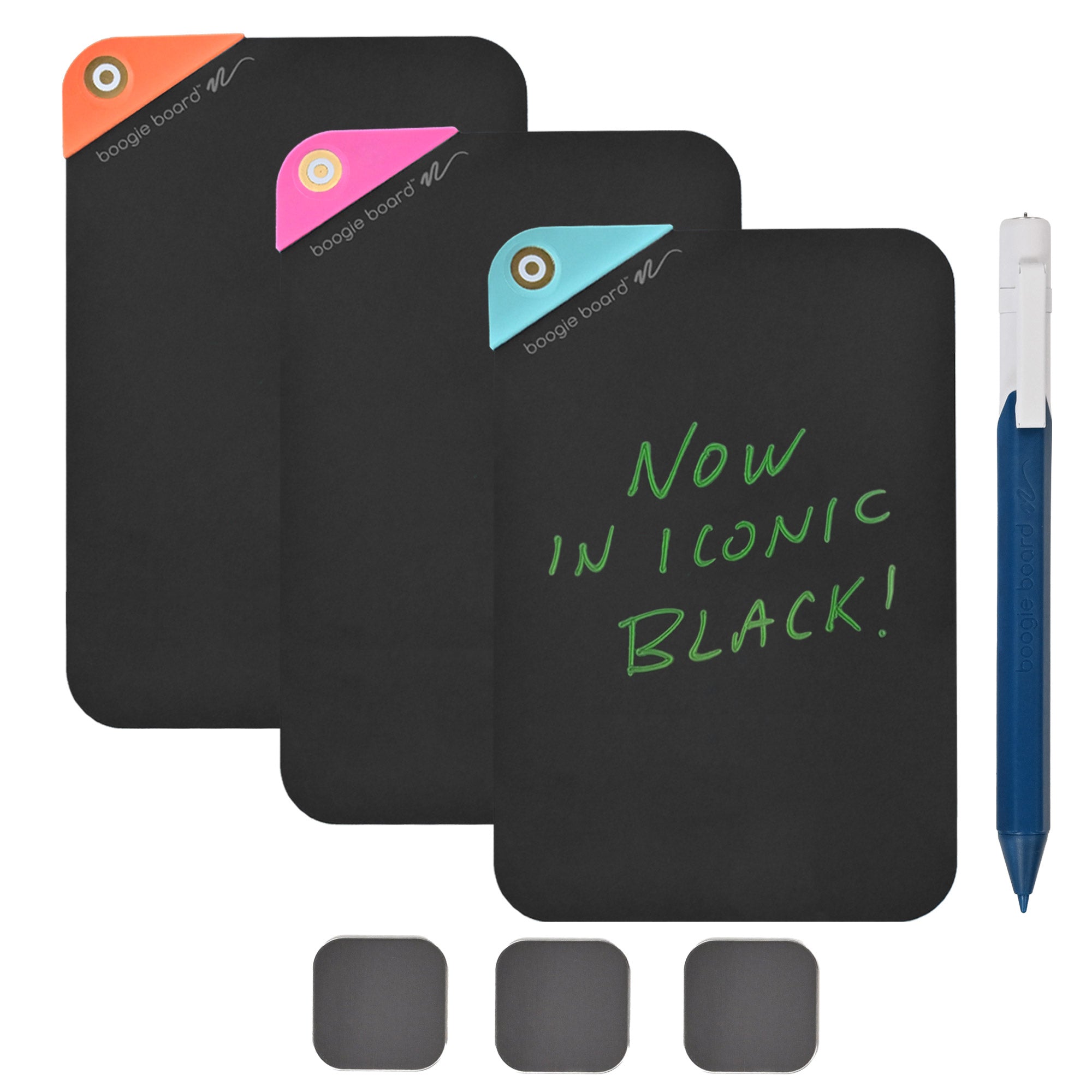 VersaNotes Starter Pack Reusable Notes, 4 x 6, Three Assorted Color Notes Plus Pen