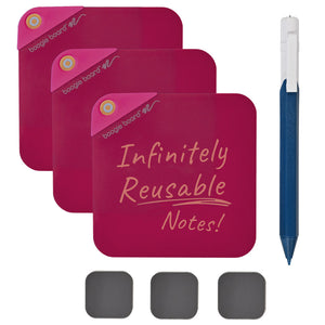 Boogie Board - VersaNotes Reusable Notes 4x4 Expansion Pack Tricolor