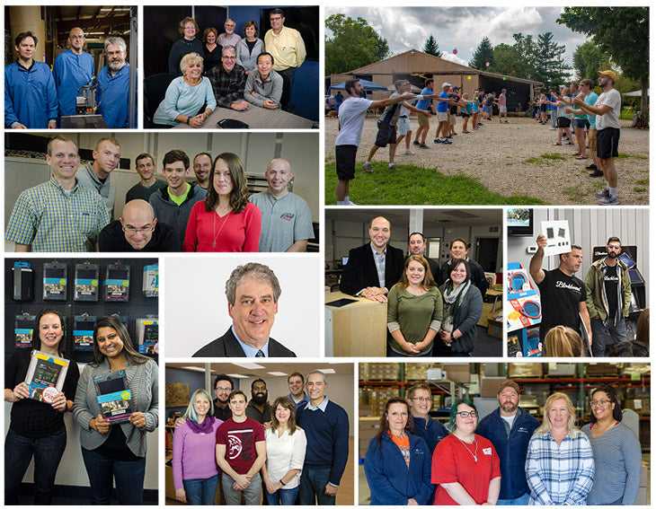 Collage of Kent Displays Employees featuring Joel Domino