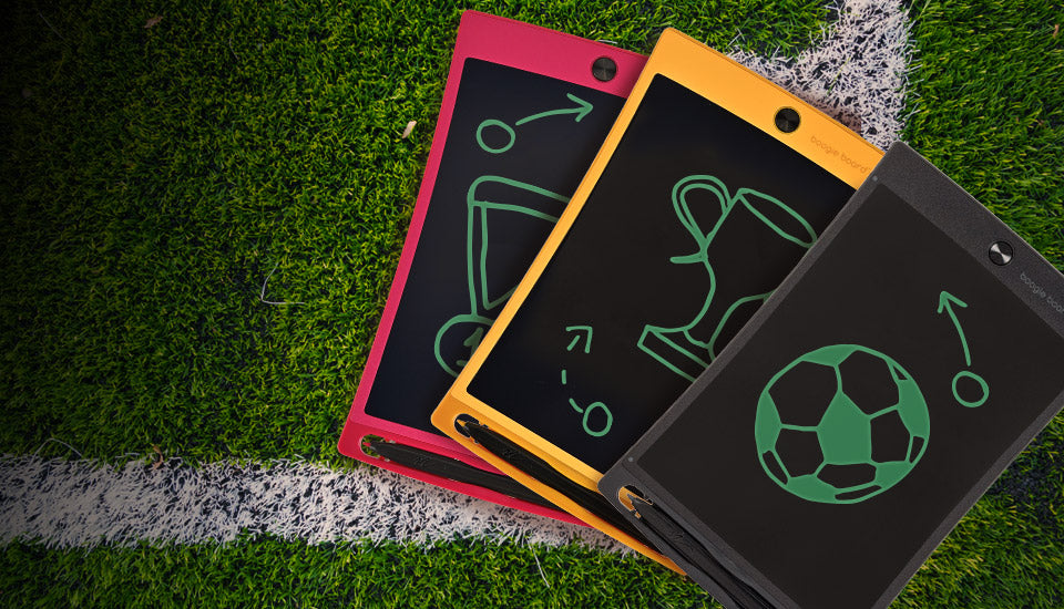 3 Jot Boogie Boards on a turf background