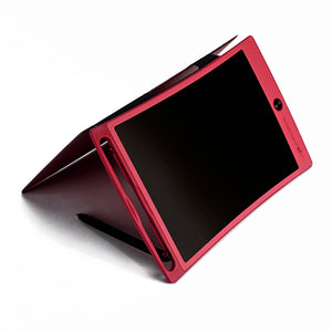 Jot Writing Tablet with Folio Maroon Propped up kickstand feature