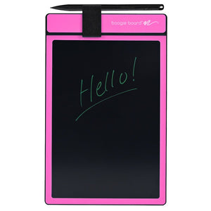 Pink Boogie Board Basics with writing