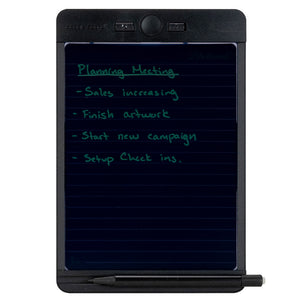 Blackboard Writing Tablet - note sized with writing and lined template shown