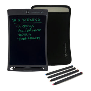 Jot™ Deluxe Kit showing full contents - Jot Writing Tablet Gray, Jot Sleeve and Jot Stylus pack