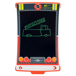 Jot™ Kids Writing Tablet – Lil' Hero front view with drawing on tablet screen
