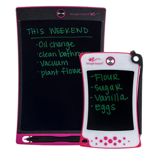 Jot™ Starter Pack Blue showing Jot Writing Tablet in Pink and Jot Pocket Writing Tablet in Pink
